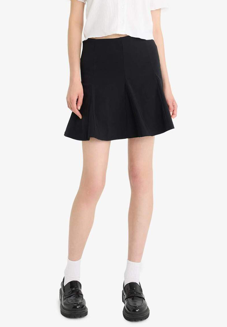 DeFacto Combed Bengalin Mini Skirt