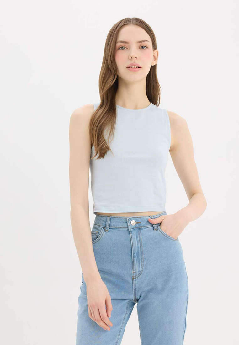 DeFacto Fitted Halter Neck Tank Top