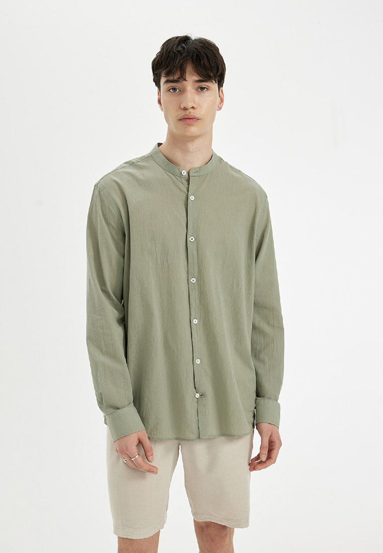 DeFacto Stand Collar Shirt