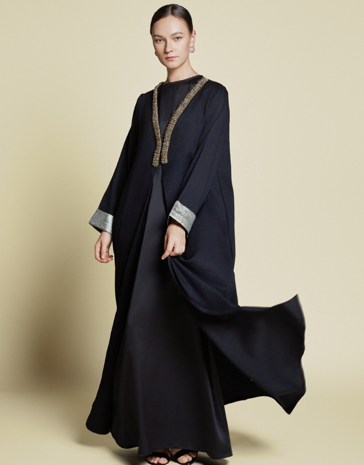 Demure & Co Demure Studio - Fasha Prive’ Coat Dress  in Black