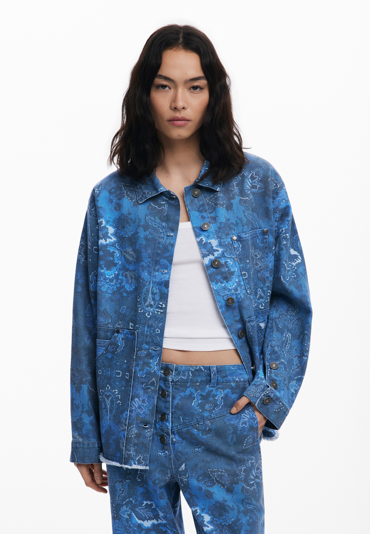 Desigual Frayed paisley jacket