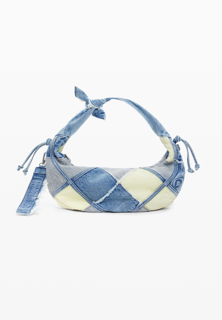 Desigual Medium Denim Patchwork Bag