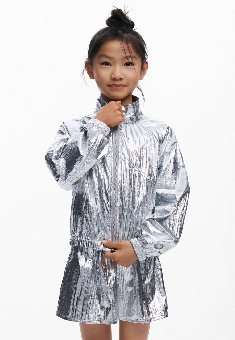 Desigual Reversible silver jacket