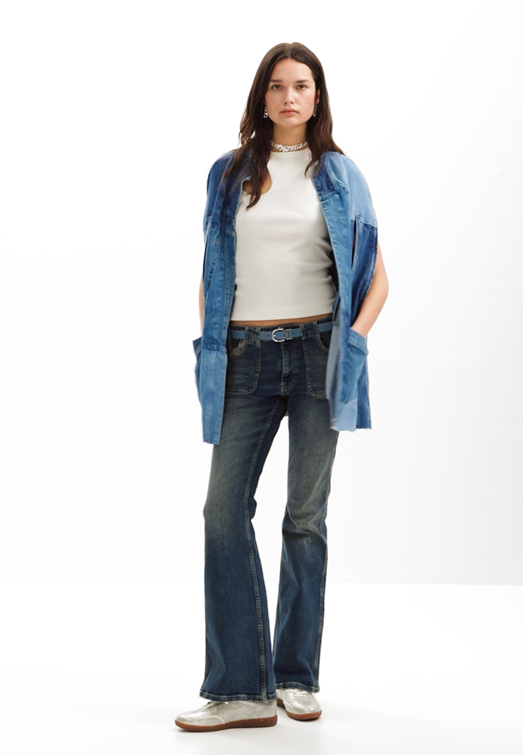 Desigual Denim Poncho.