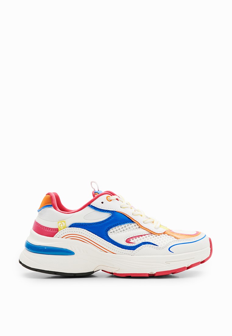 Desigual Woman Shoes Patchwork running sneakers.