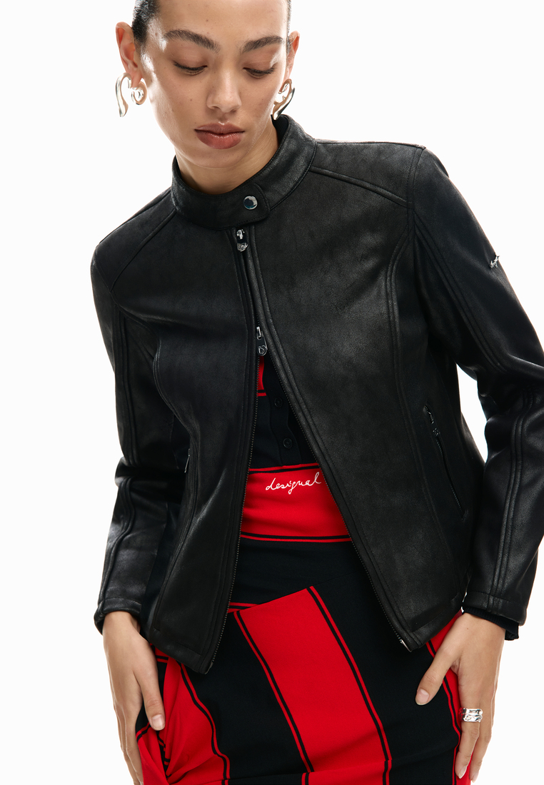 Desigual Mandarin collar jacket