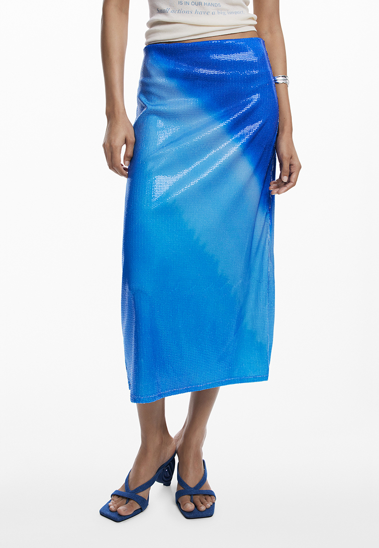 Desigual Tie-dye Midiskirt