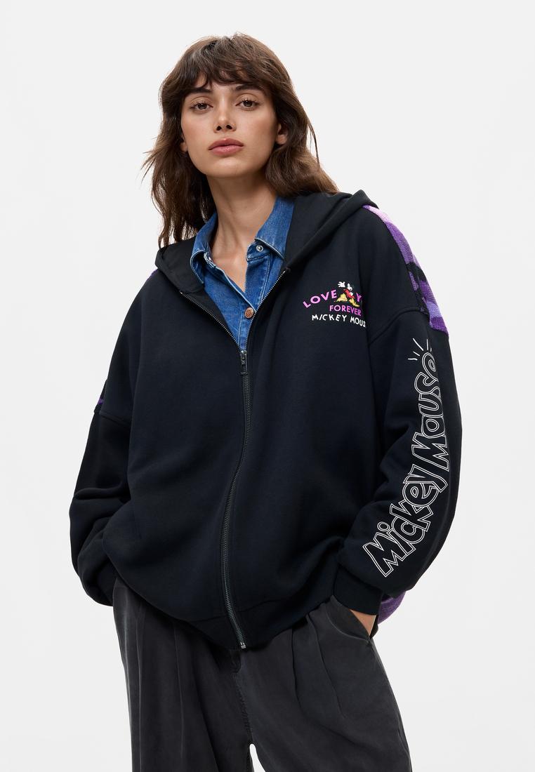 Desigual Disney Mickey Zip-Up Hoodie