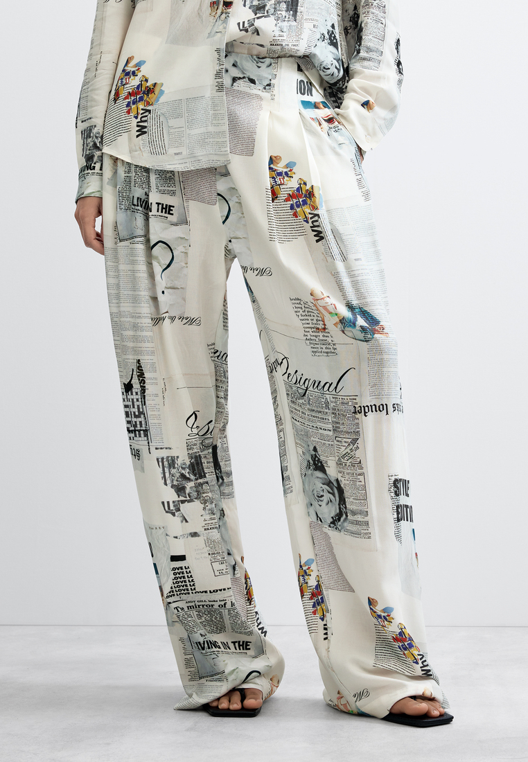 Desigual Wide-Leg Pants