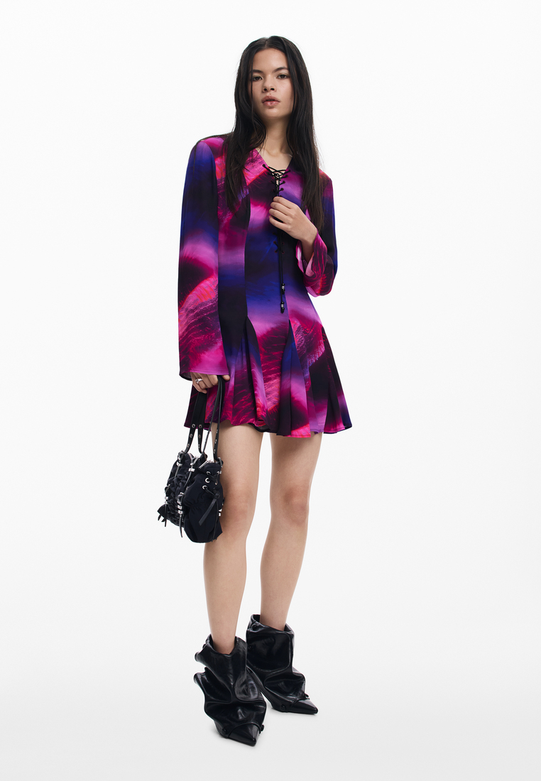 Desigual Dress with ribbon neckline