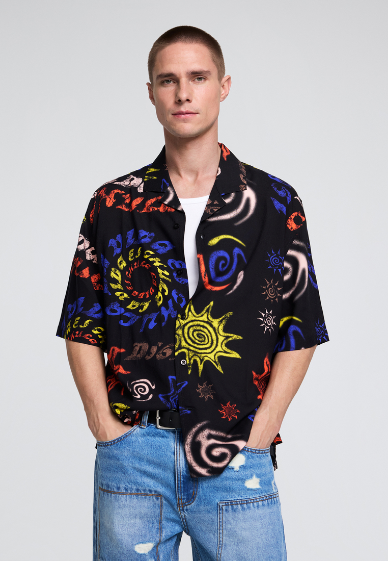 Desigual Tribal Print Shirt