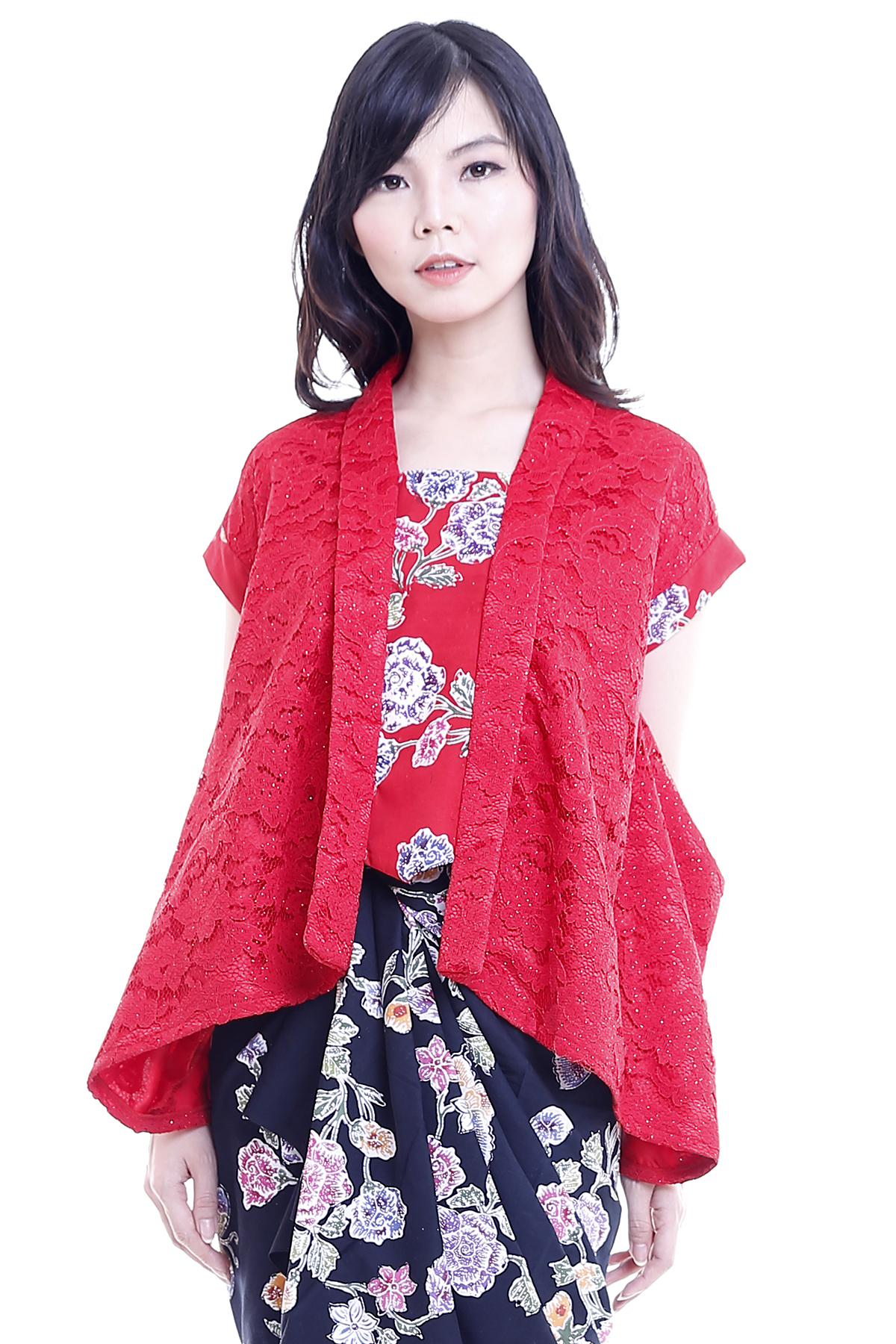 DhieVine Batik Kochi Encim Merah Kebaya