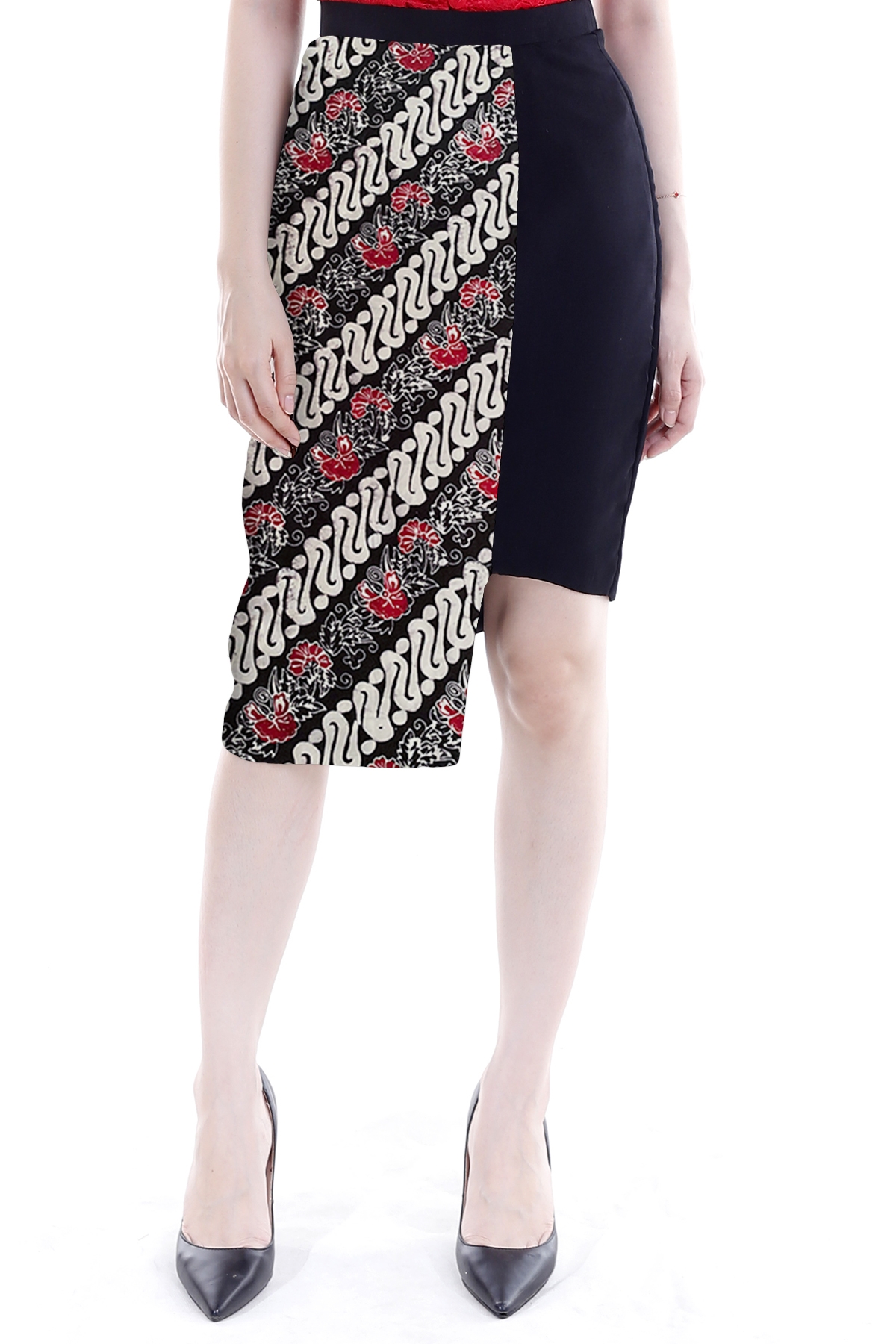 DhieVine Batik Siwangi Abang Ireng Lereng Batik Skirt