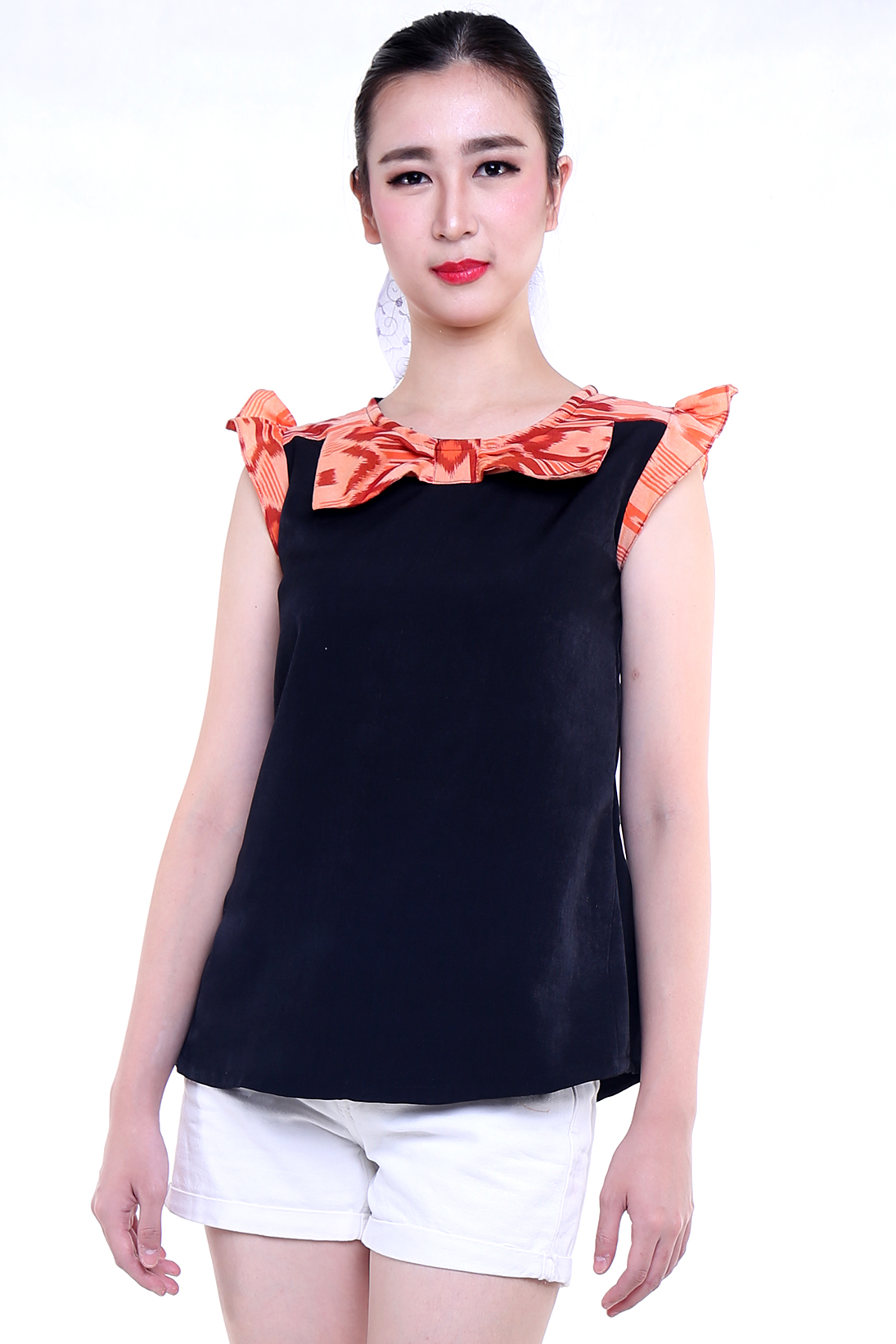 DhieVine Batik Davida Tenun Ikat Dayak Blouse