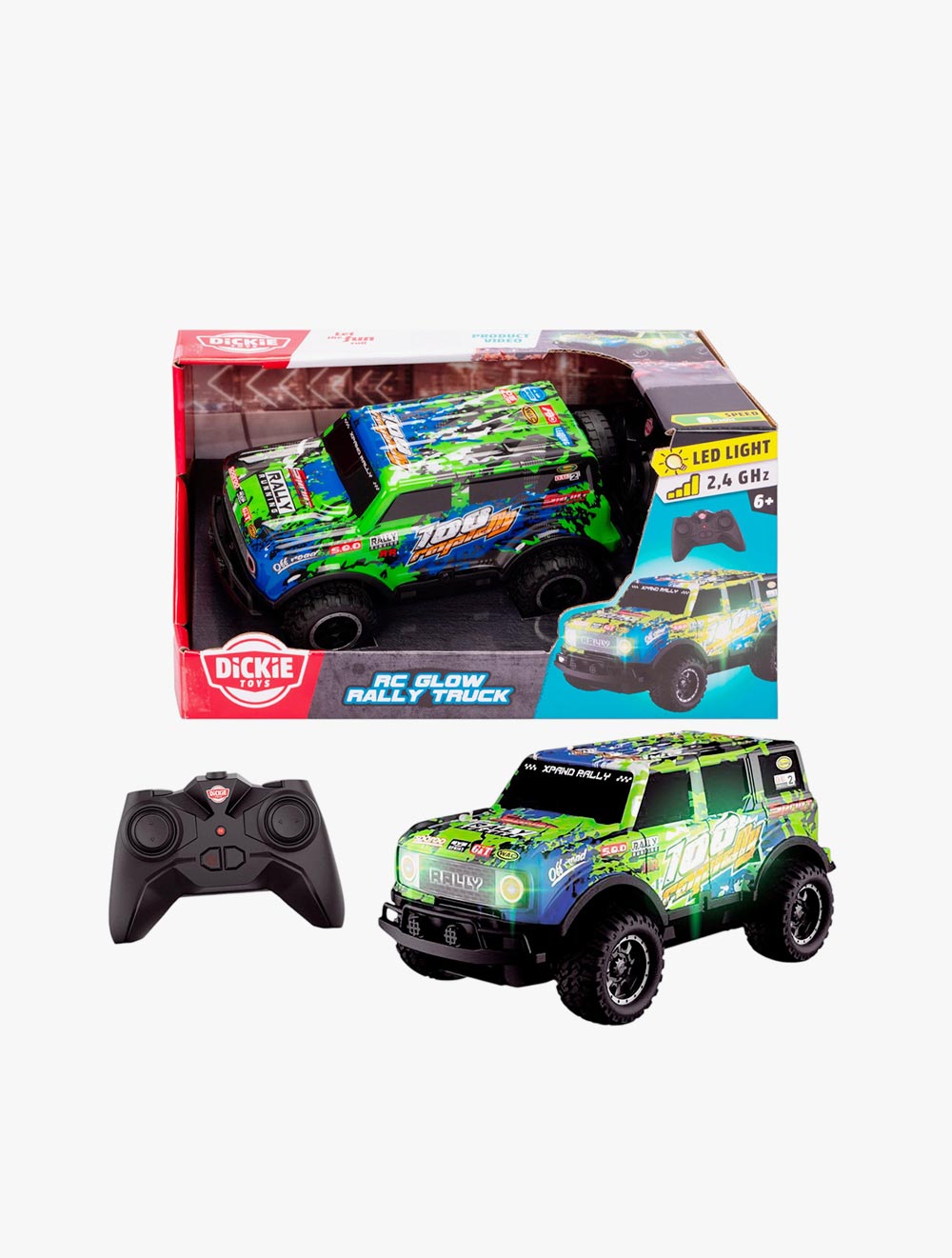 DICKIE TOYS RC GLOW RALLY TRUCK