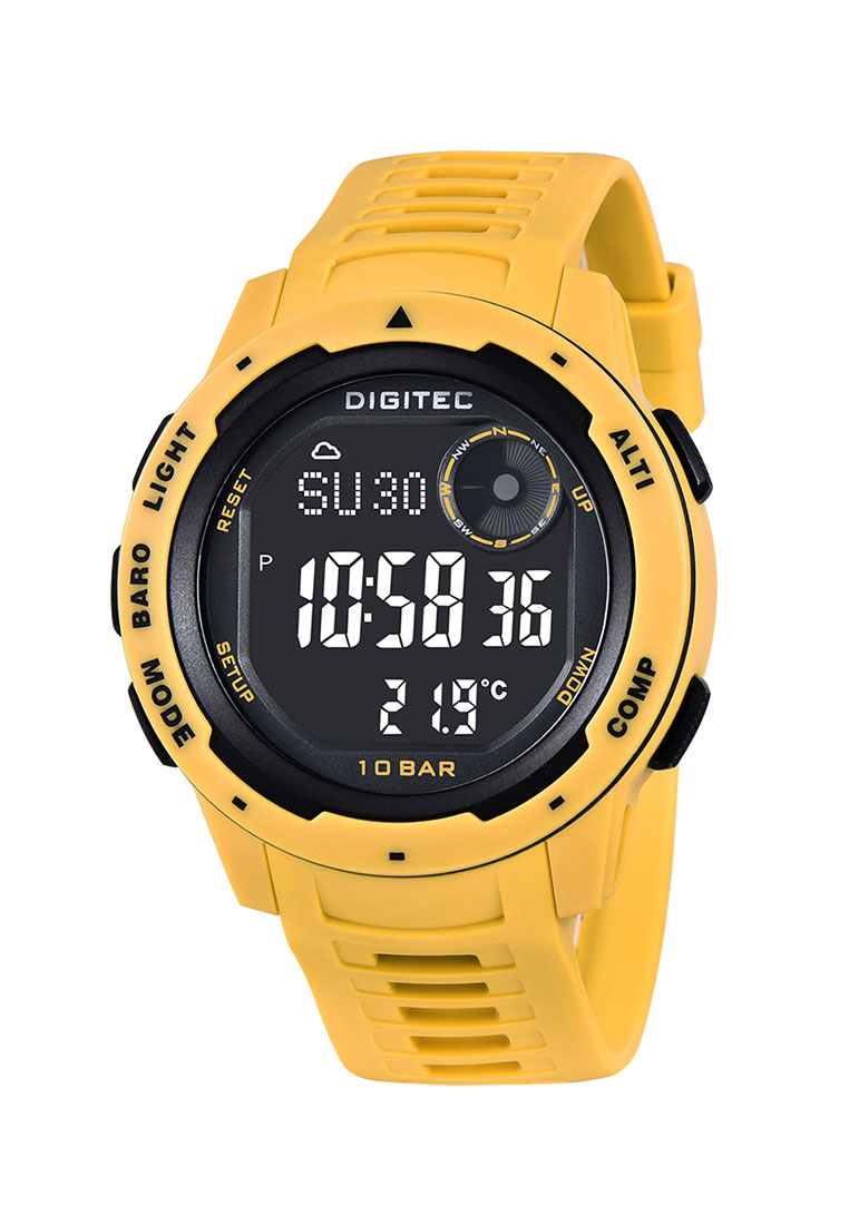 Digitec Jam Tangan Pria - Yellow Black - Rubber Strap - DS-8100T-YL-4B