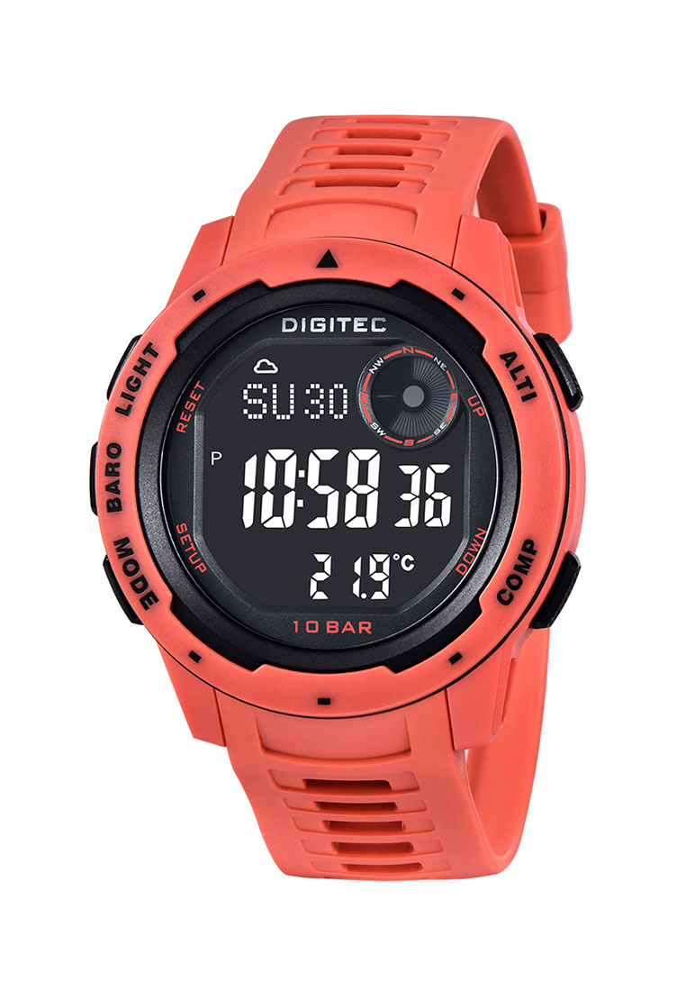 Digitec Jam Tangan Pria - Orange Black - Rubber Strap - DS-8100T-OR-4B