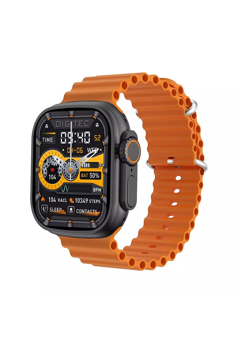 Digitec Jam Tangan Pria - Orange Black - Silicon Strap - DG-SW-TRONIC-OR