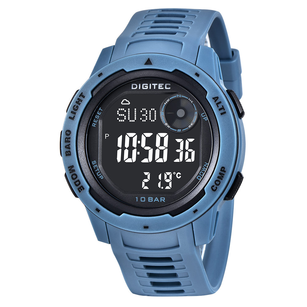 DIGITEC Jam Tangan Digital Pria DS-8100T Sport Watch - BL4B Blue