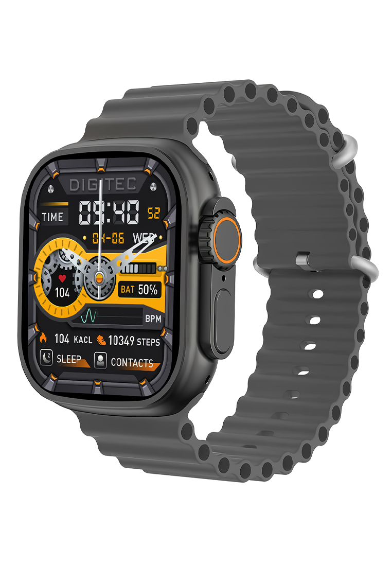 Digitec TRONIC Jam Tangan Smartwatch Original - Grey Rubber Strap