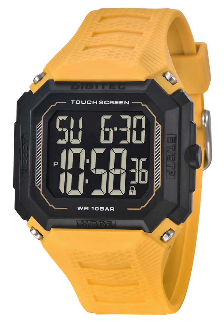 Digitec Touch Screen - Jam Tangan Digital Pria - Yellow - Resin Strap - 8085-E