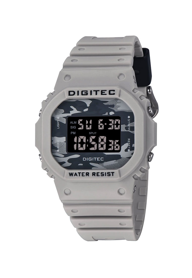 Digitec Jam Tangan Pria - Light Grey - Rubber Strap - DG-MDG-6024T-GYL-4B