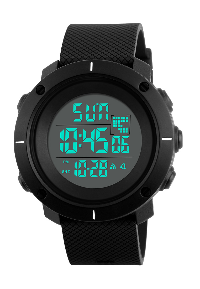 Digitec SKMEI Jam Tangan Pria - Black - Silicon - 1213 BLK WHT