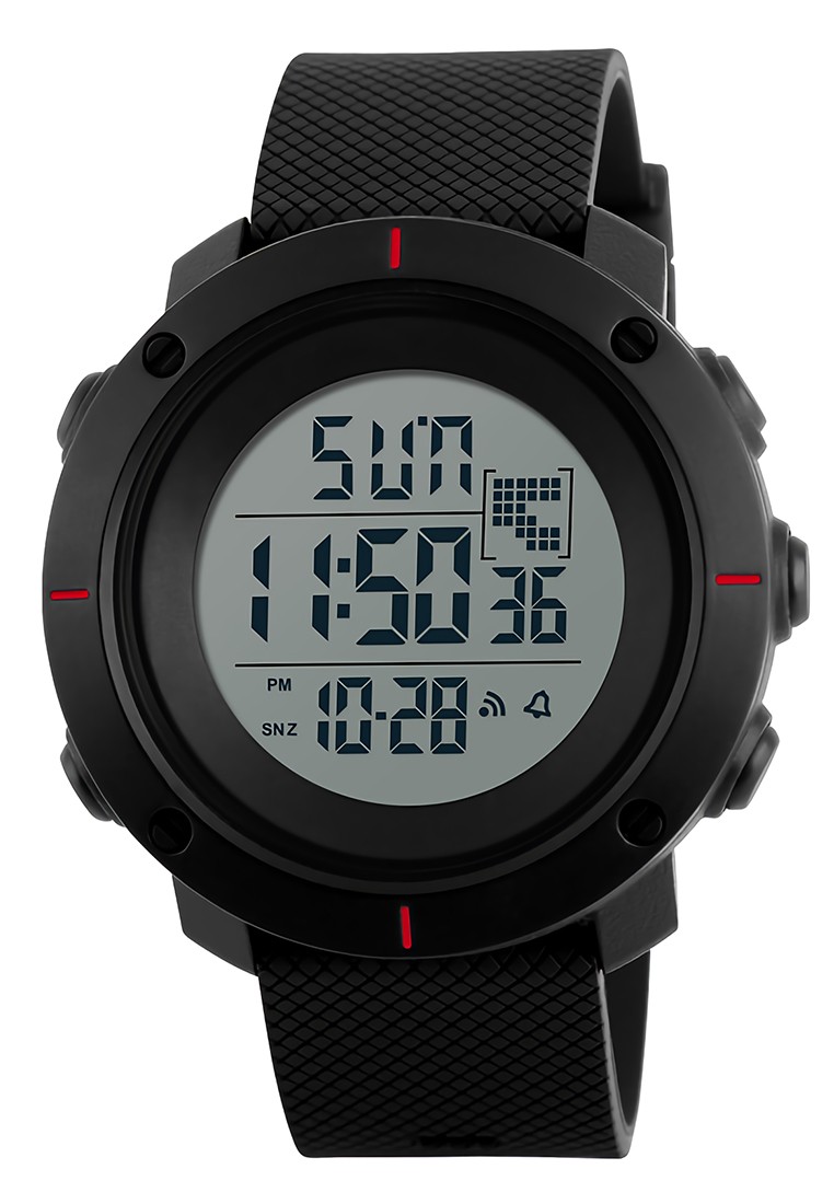 Digitec SKMEI Jam Tangan Pria - Black Red - Silicon - 1213 BLK RED
