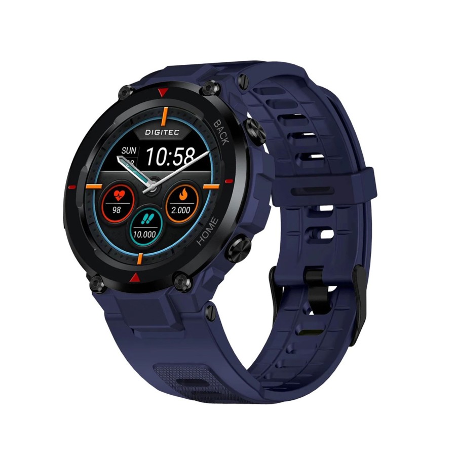 Digitec Octafit Smartwatch karet biru