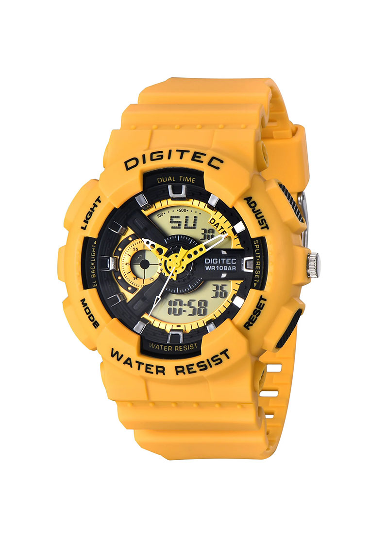 Digitec Jam Tangan Pria - Yellow Black - Resin Strap - DG-DA-2020T-YL-4G