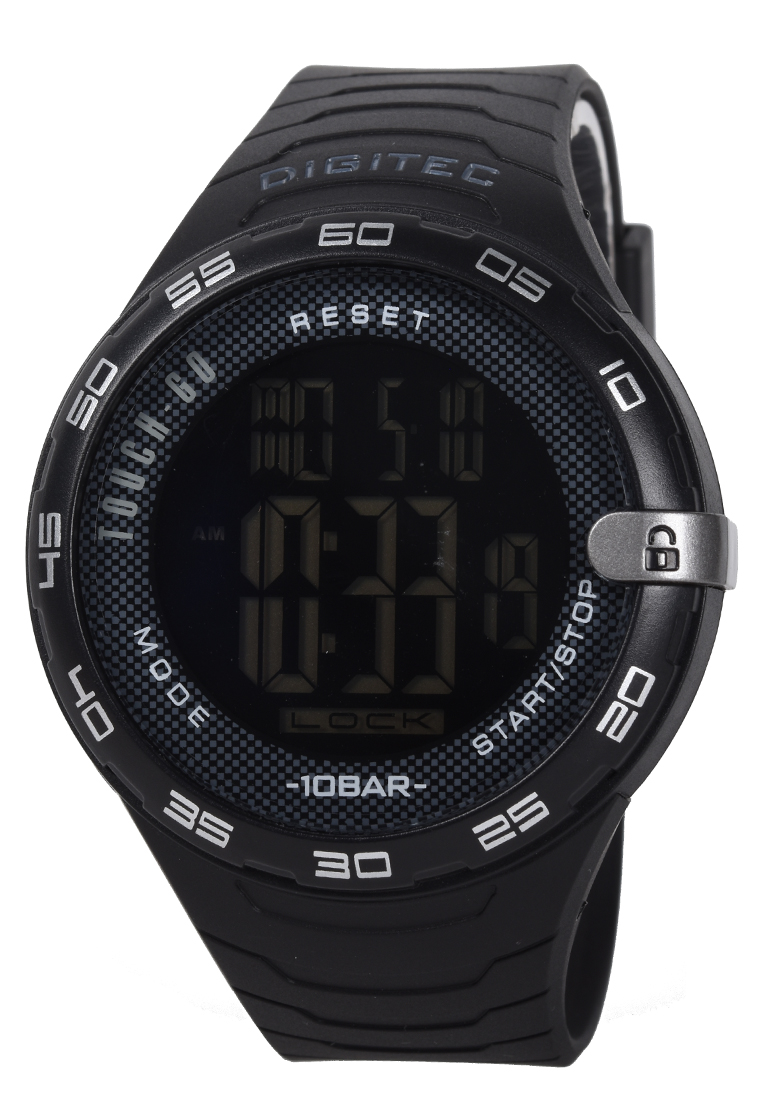 Digitec Touch Screen - Jam Tangan Pria - Black - Resin Strap - DS8106-B