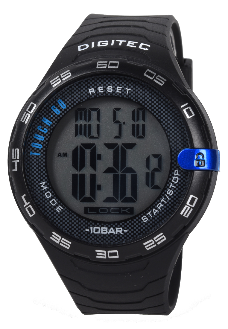 Digitec Touch Screen - Jam Tangan Pria - Black - Resin Strap - DS8106-C