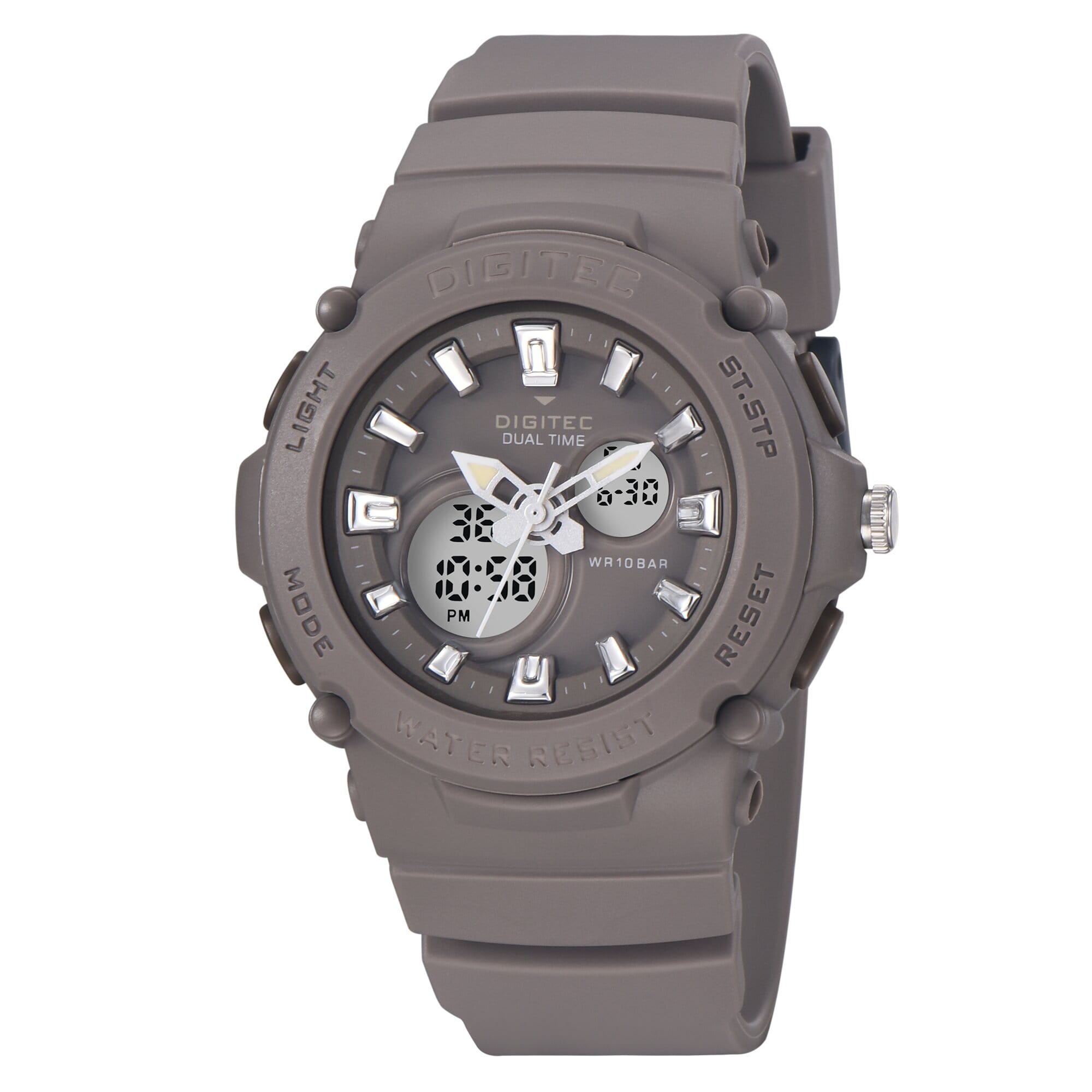 Digitec JAM TANGAN WANITA ORIGINAL DIGITEC DUAL TIME 4100 Rubber