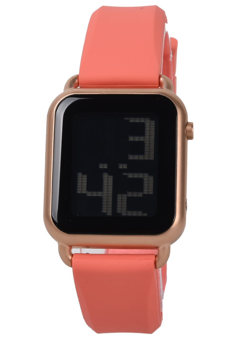 Digitec - Jam Tangan Wanita - Rosegold - Orange Rubber Strap - MDG6090-F