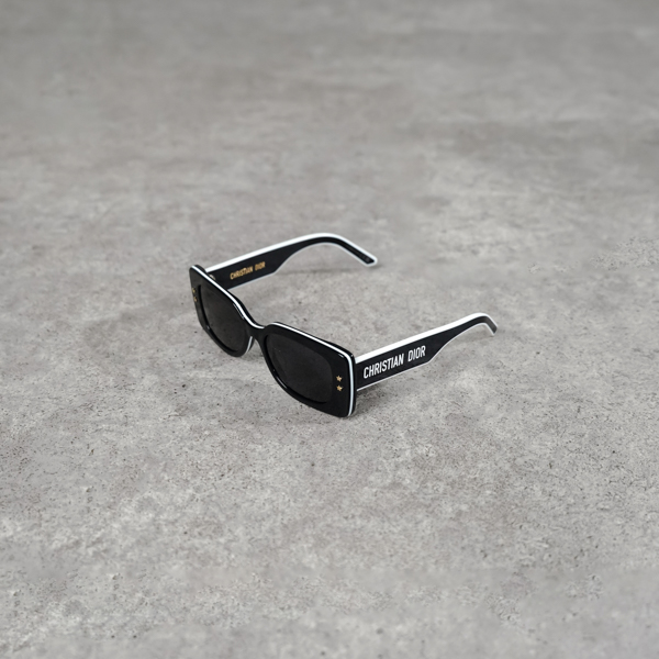 Dior Kacamata CHRISTIAN DIOR PACIFIC GEOMETRIC WHITE BLACK SUNGLASSES 100% ORIGINAL - OS