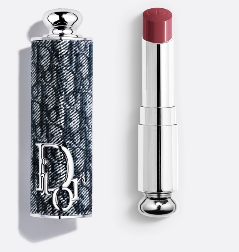 Dior Addict Refillable Shine Lipstick Refill + Dior Denim Oblique Case - 667 Diormania
