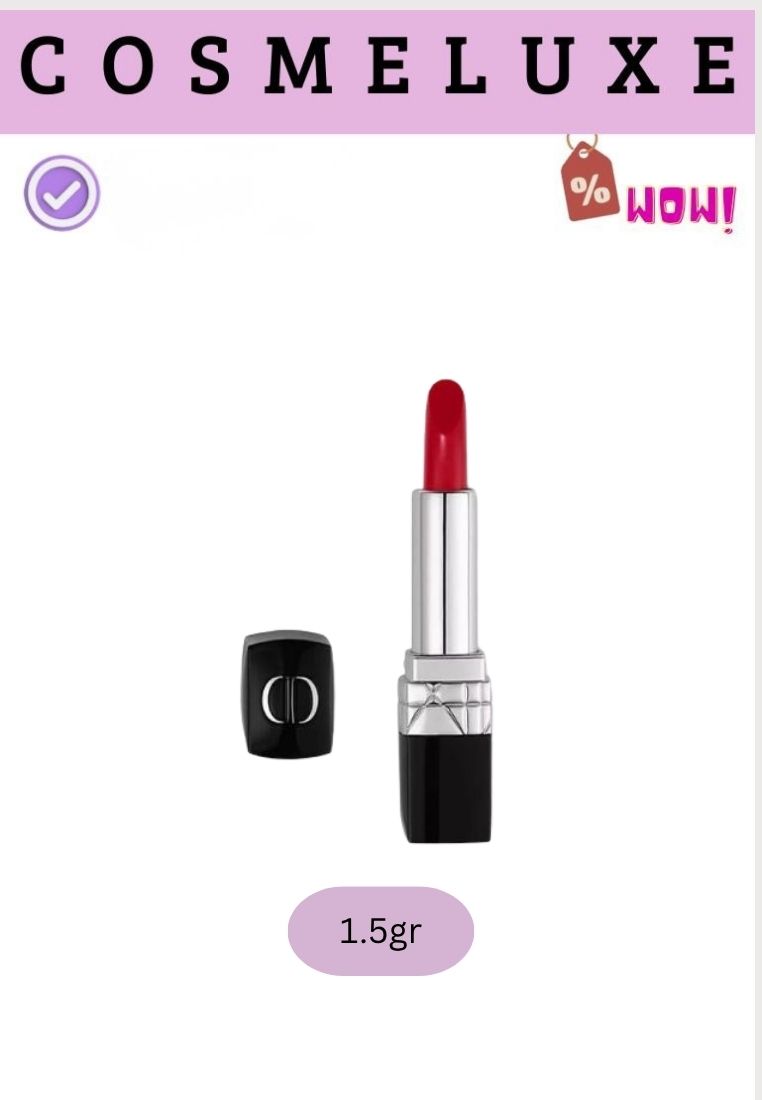 Dior Rouge Mini Lipstik Satin 999