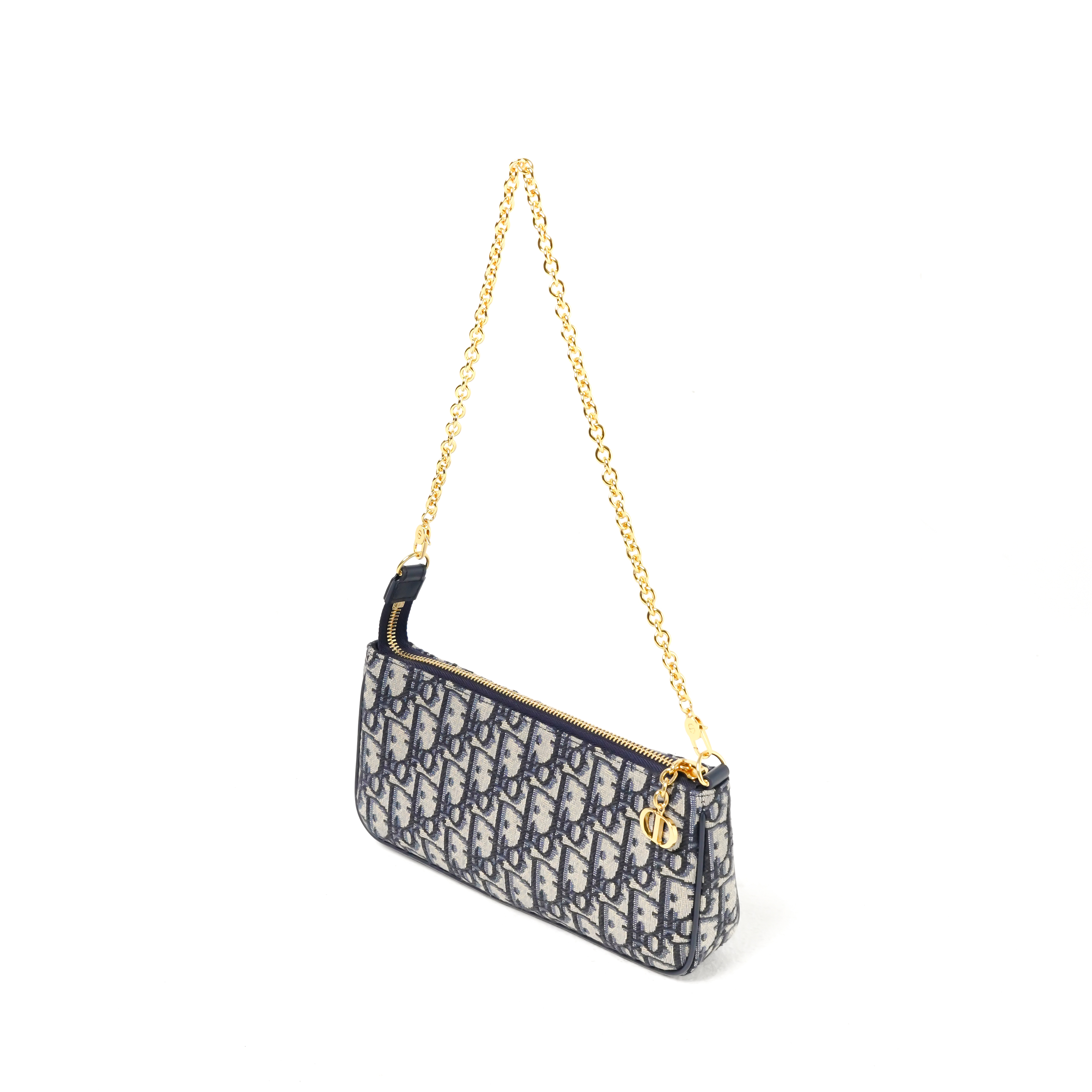Dior Tas CHRISTIAN DIOR MONTAIGNE 30 OBLIQUE BEIGE CHAIN SHOULDER BAG 100% ORIGINAL