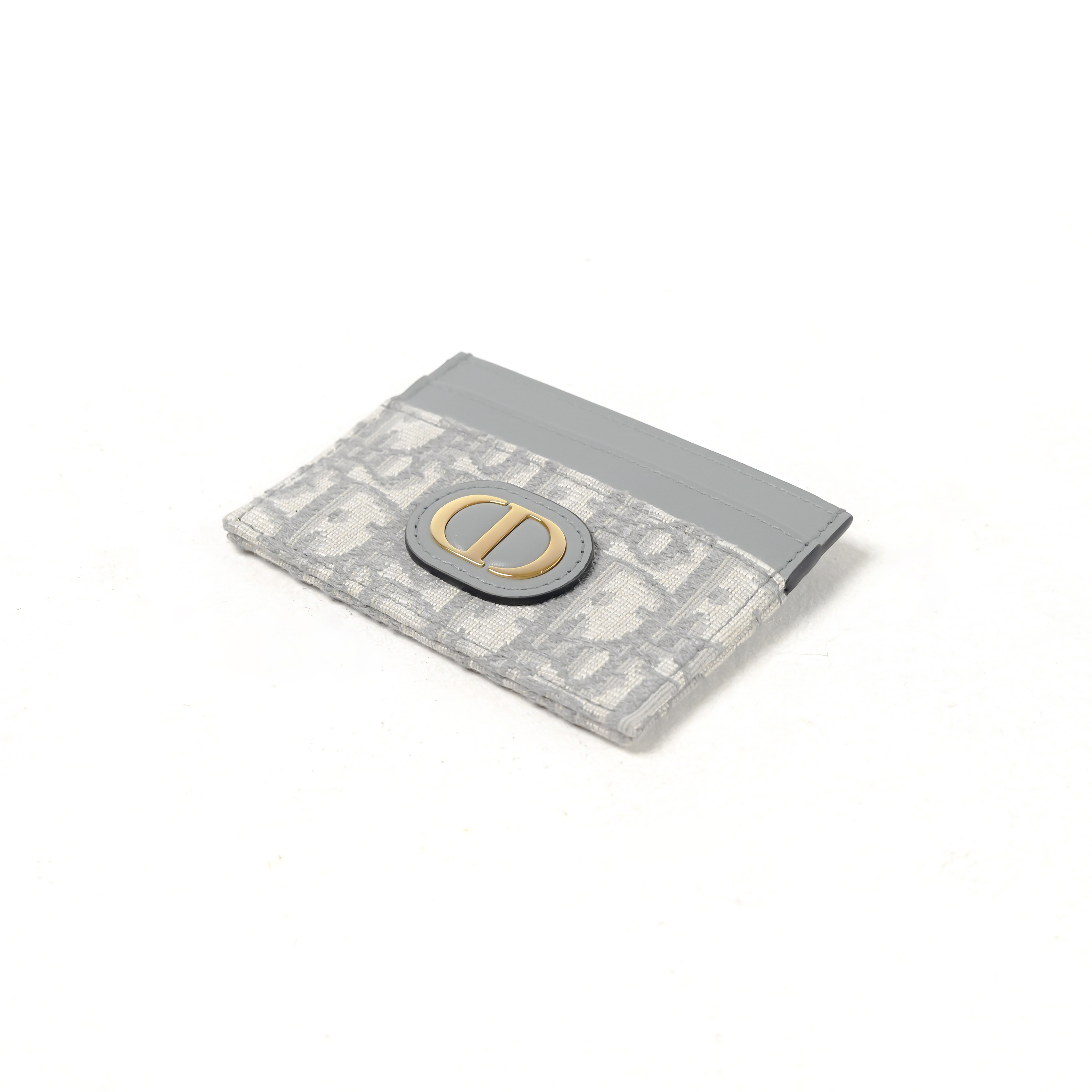 Dior Dompet CHRISTIAN DIOR MONTAIGNE 30 FREESIA OBLIQUE GREY CARD HOLDER 100% ORIGINAL