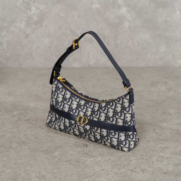 Dior Tas CHRISTIAN DIOR MONTAIGNE 30 OBLUQUE BEIGE HOBO BAG 100% ORIGINAL