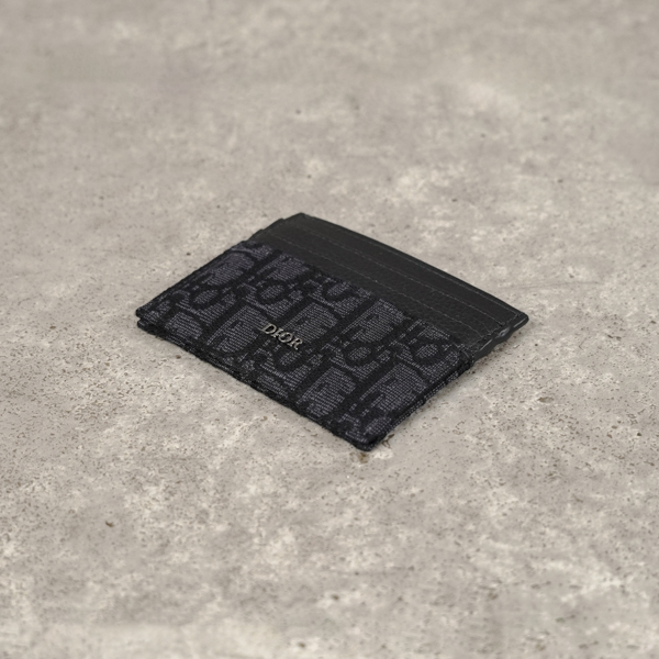 Dior Dompet CHRISTIAN DIOR OBLIQUE BLACK CARD HOLDER 100% ORIGINAL