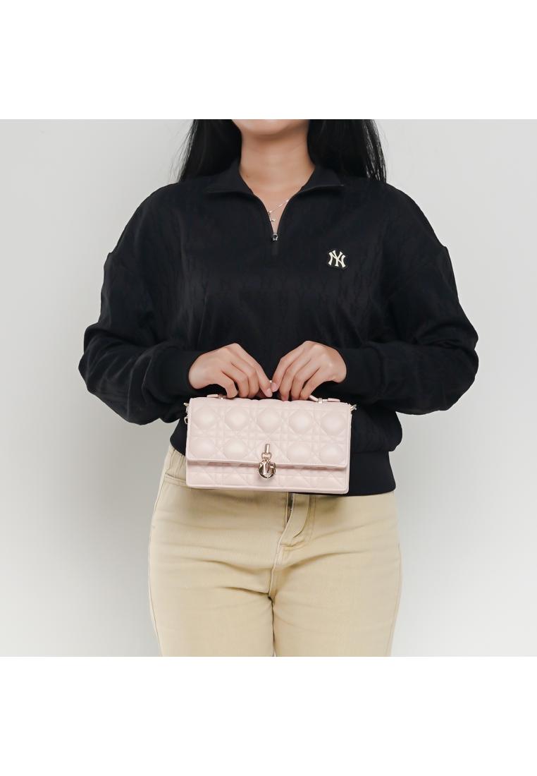 Dior Tas CHRISTIAN DIOR MY DIOR MINI PINK CANNAGE LAMBSKIN CHAIN SHOULDER BAG 100% ORIGINAL