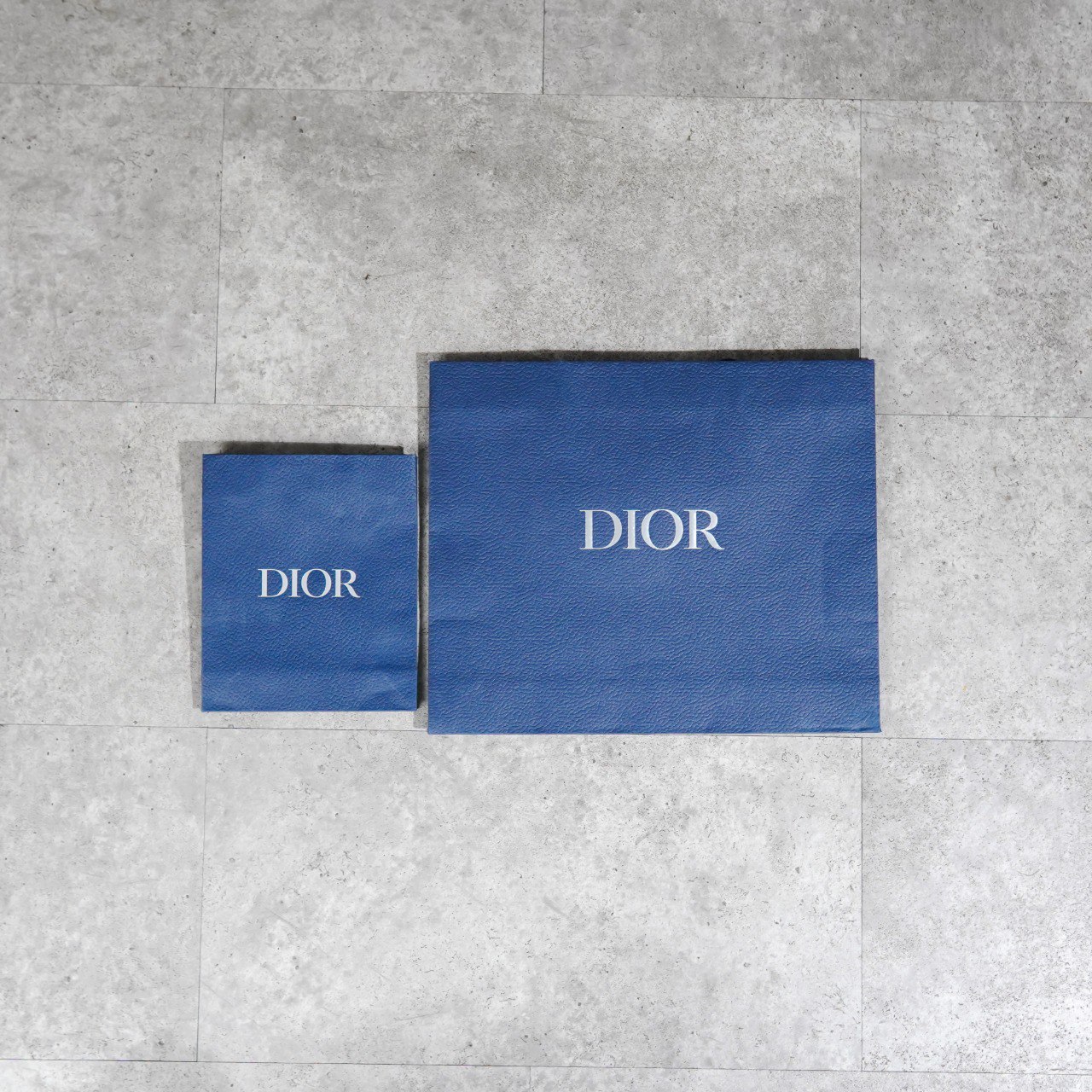 Dior Tas PAPER BAG DIOR NAVY 100% ORIGINAL