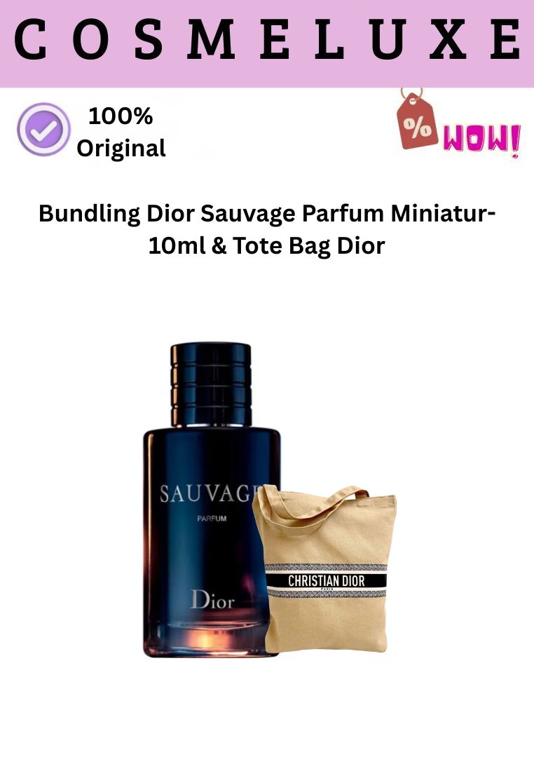 Dior Bundling Dior Sauvage Parfum Miniatur-10ml & Tote Bag Dior