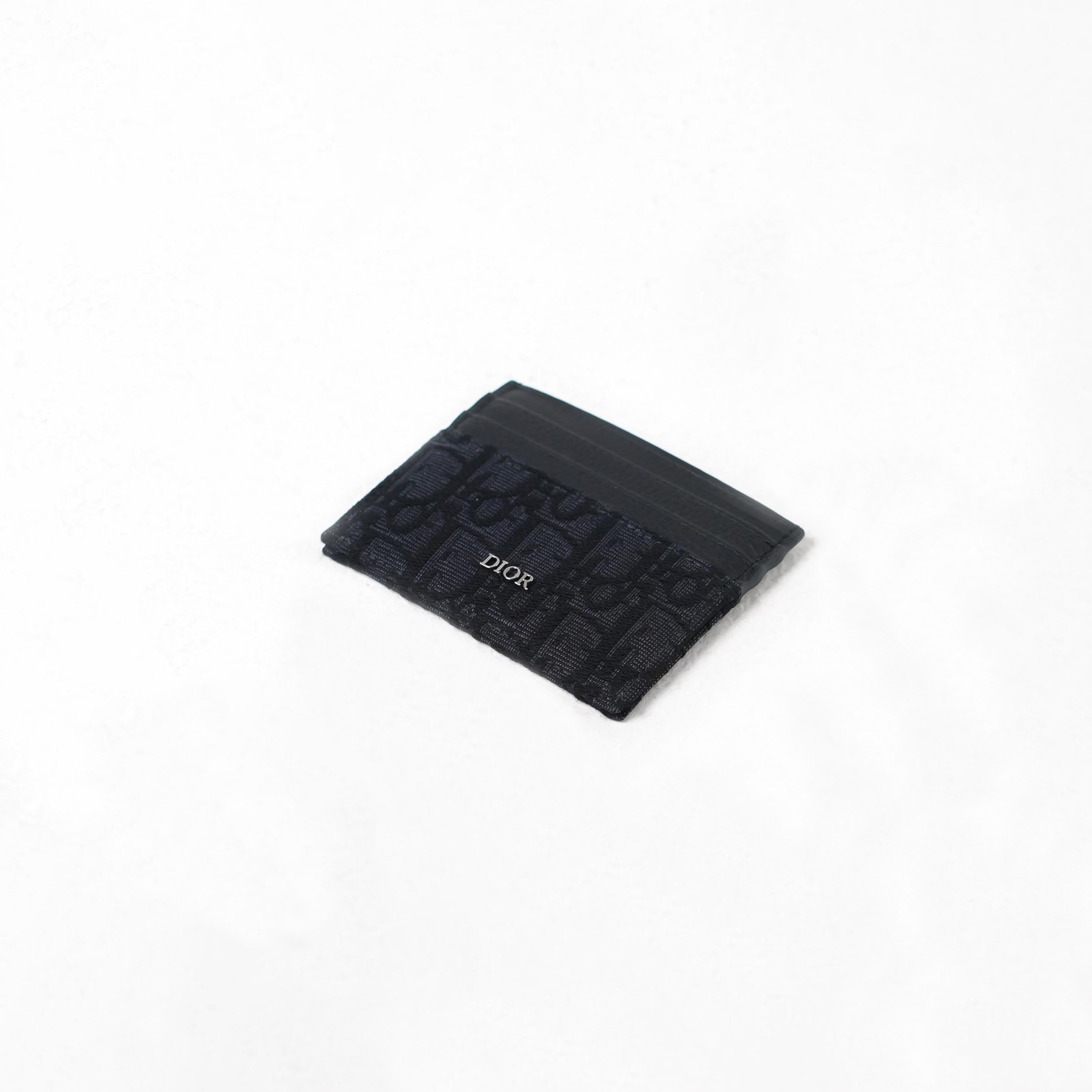 Dior Dompet CHRISTIAN DIOR OBLIQUE BLACK CARD HOLDER 100% ORIGINAL