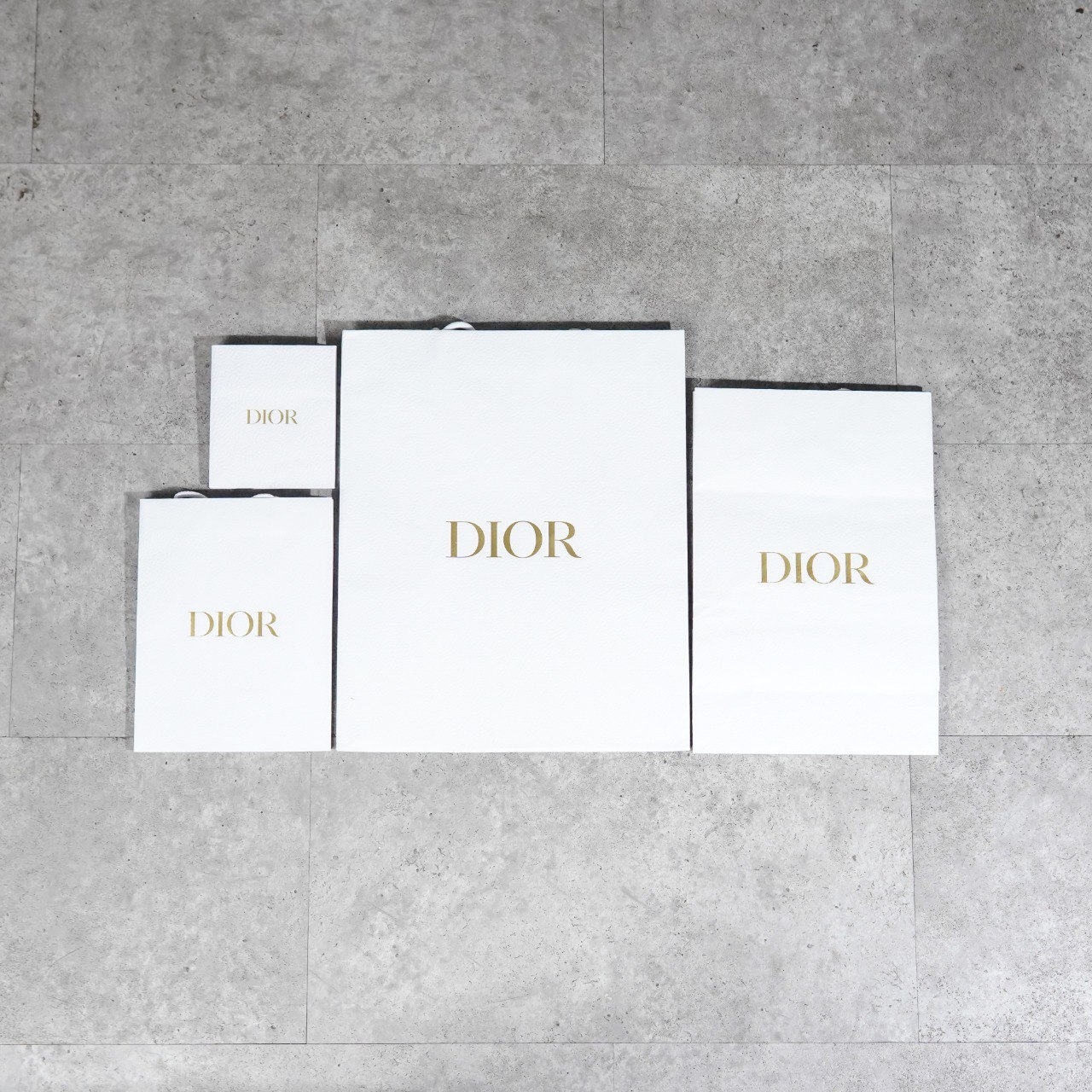 Dior Tas PAPER BAG DIOR WHITE 100% ORIGINAL