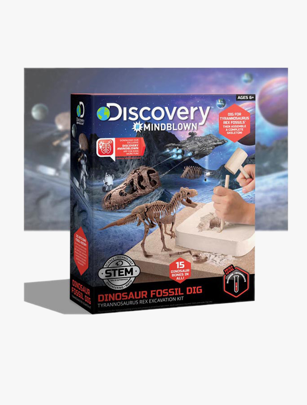Discovery Mindblown Dinosaur Kit Skeleton 3D Puzzle - DCN1423004871 - Multicolor