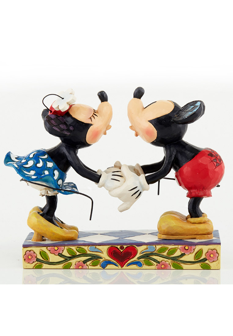 Disney Traditions Mickey & Minnie Kissing Figurine