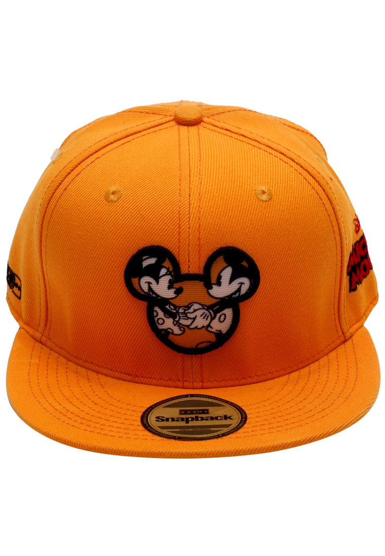 Disney Topi Hiphop Orange Bordir Pic Face Mickey Plus Sublim