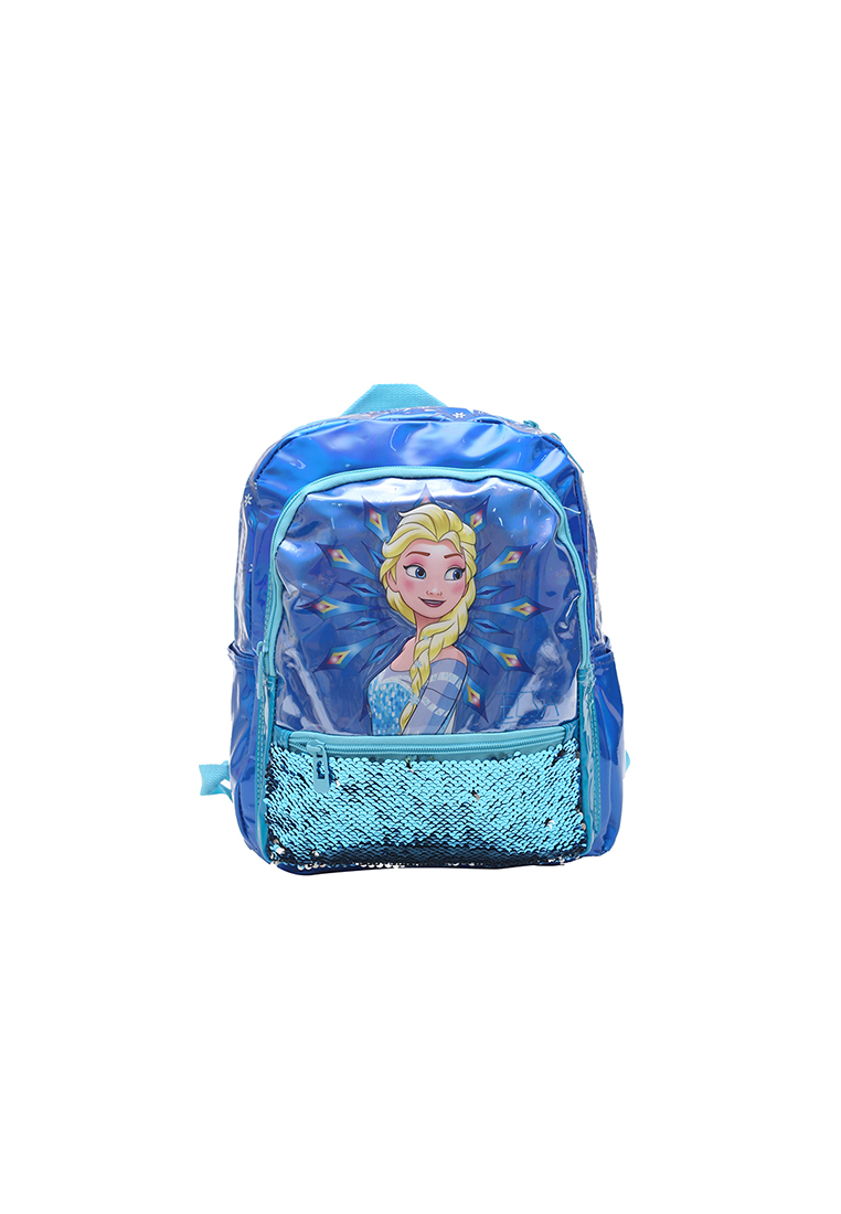 Disney Frozen Elsa Tas Ransel Besar Sequin Biru